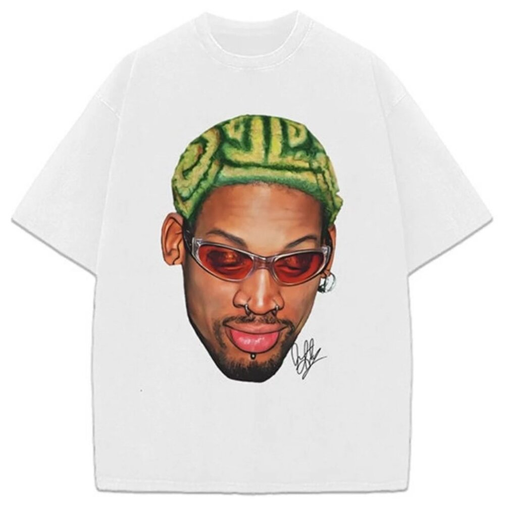 Dennis Zig Zag Green Hair Hollywood 90's Vintage Design T-Shirt